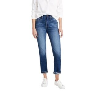 MADEWELL Classic Straight Jean Selvedge Edition in Woodcrest Wash AA614